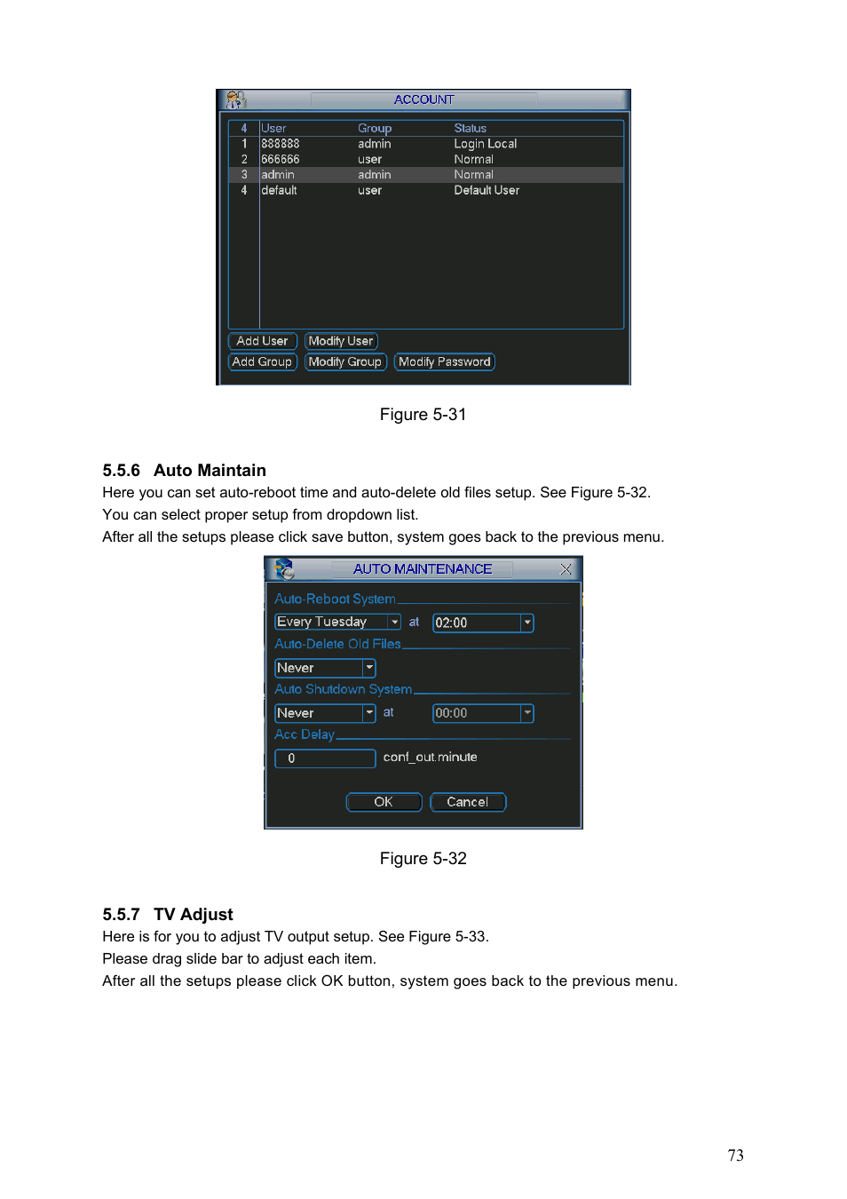 IC Realtime Specialty: 4-CH Mobile DVR User Manual | Page 73 / 137