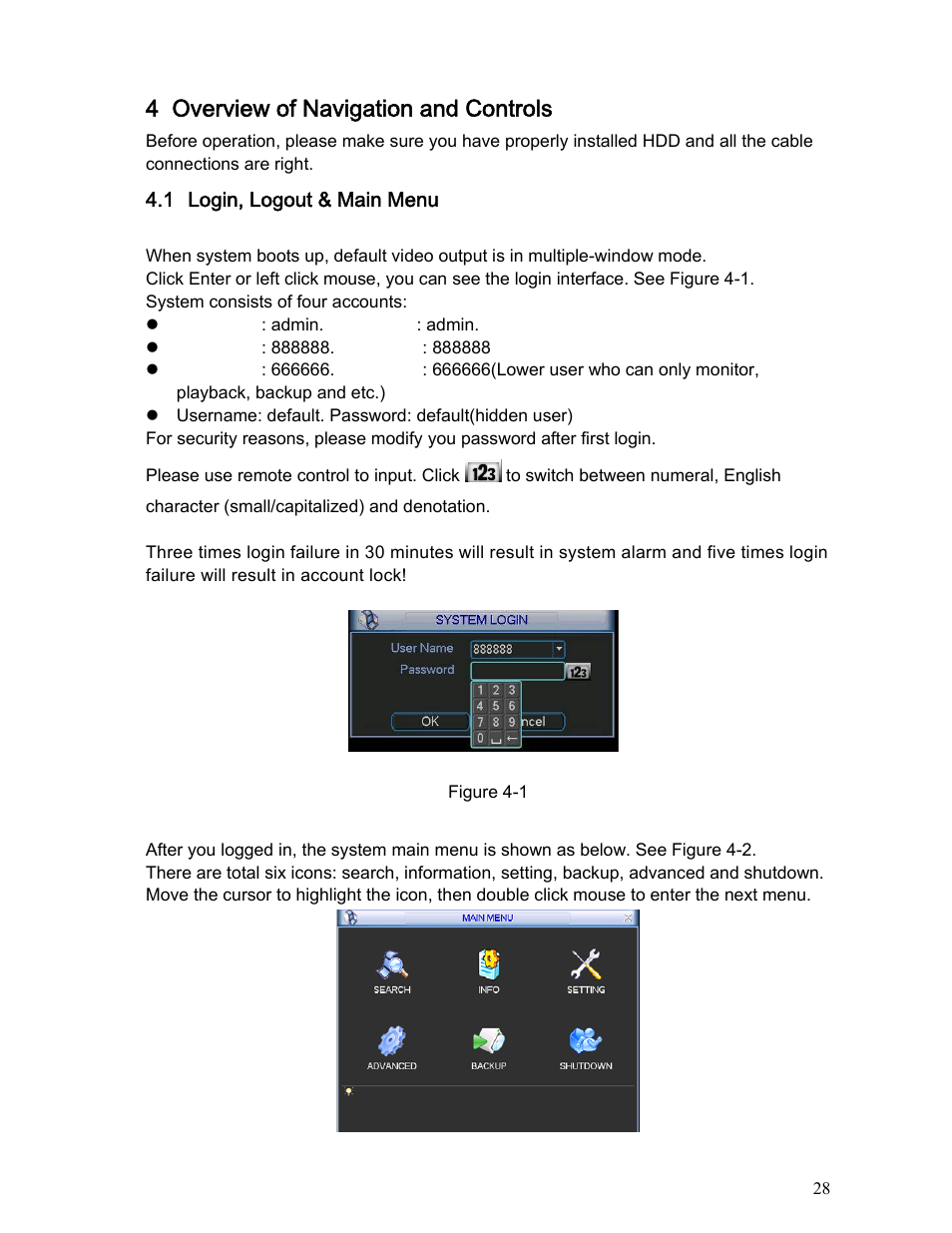 4 overview of navigation and controls | IC Realtime Specialty: Interrogator DVR - a DVR for law enforcement User Manual | Page 28 / 136