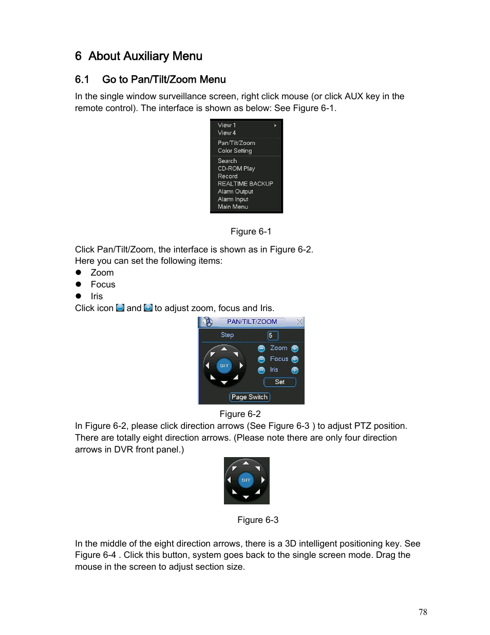 6 about auxiliary menu | IC Realtime Specialty: Interrogator DVR - a DVR for law enforcement User Manual | Page 78 / 136