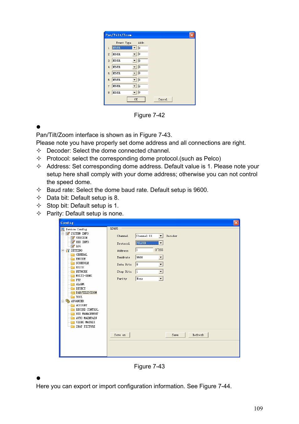 Can see an interface is shown as in figure, 42. system can go to correspondi | IC Realtime Specialty: 4-CH H.264E CUBE REAL-TIME DVR with BUILT-IN 5.6 LCD User Manual | Page 109 / 134