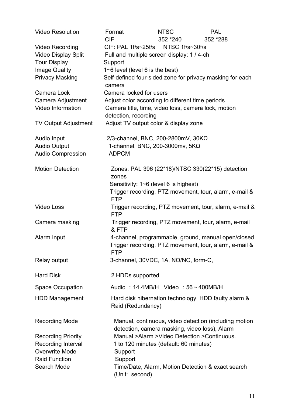 IC Realtime Specialty: 4-CH H.264E CUBE REAL-TIME DVR with BUILT-IN 5.6 LCD User Manual | Page 11 / 134