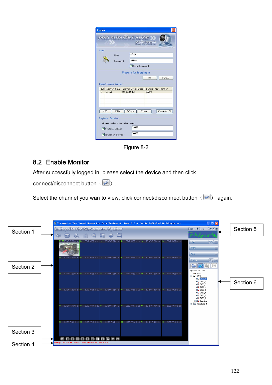 2 enable monitor, Enable monitor | IC Realtime Specialty: 4-CH H.264E CUBE REAL-TIME DVR with BUILT-IN 5.6 LCD User Manual | Page 122 / 134