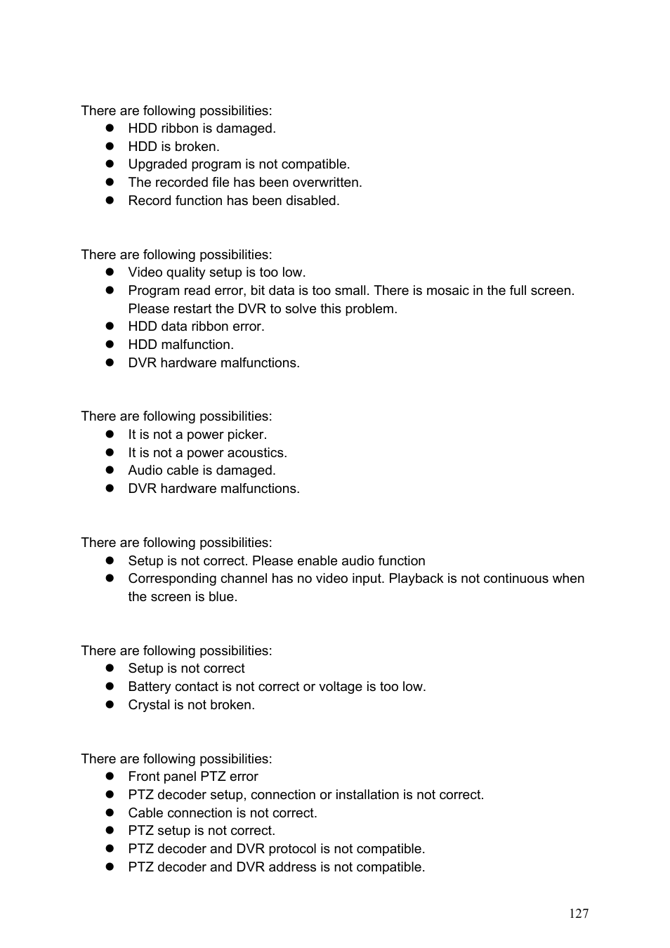 IC Realtime Specialty: 4-CH H.264E CUBE REAL-TIME DVR with BUILT-IN 5.6 LCD User Manual | Page 127 / 134