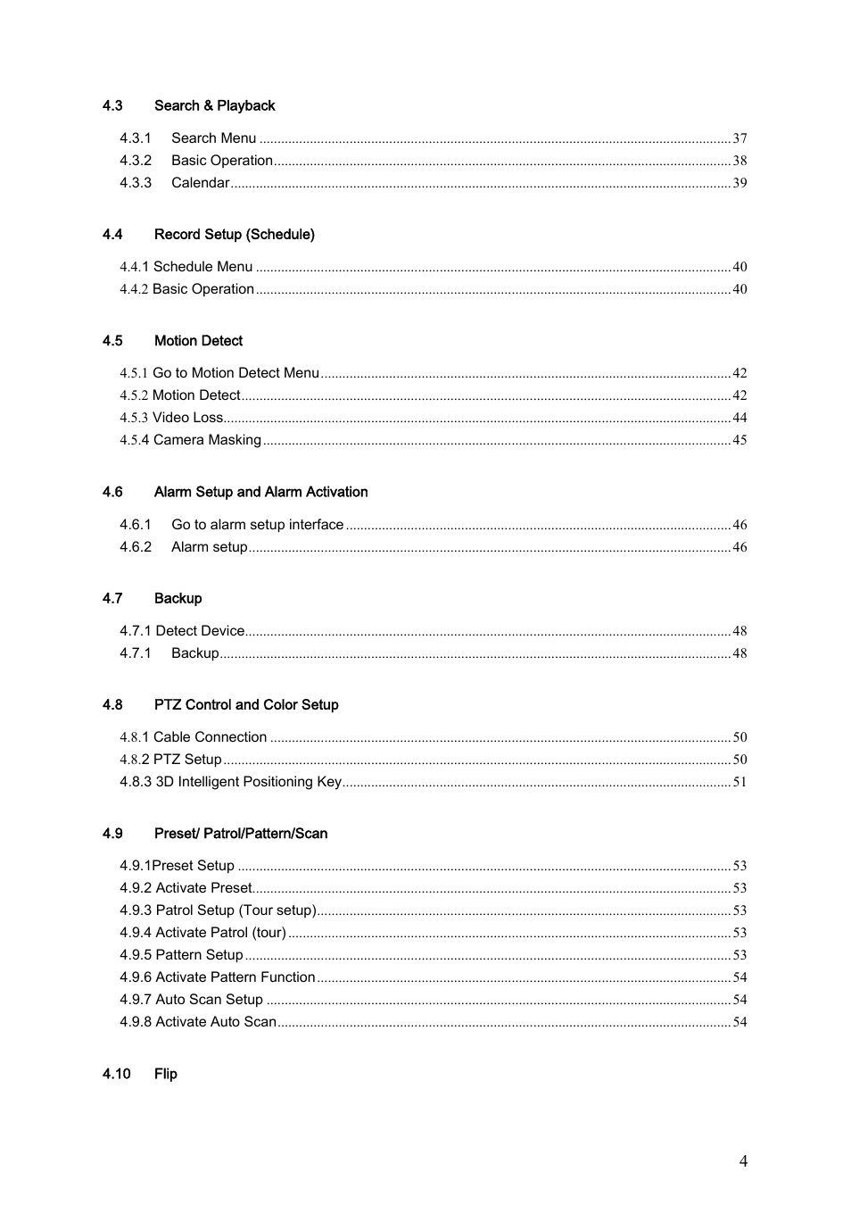 IC Realtime Specialty: 4-CH H.264E CUBE REAL-TIME DVR with BUILT-IN 5.6 LCD User Manual | Page 4 / 134