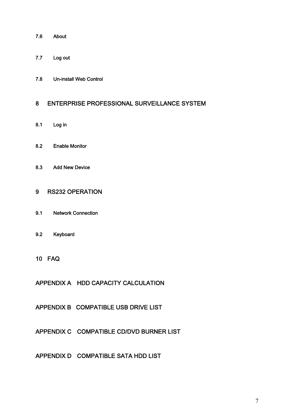 IC Realtime Specialty: 4-CH H.264E CUBE REAL-TIME DVR with BUILT-IN 5.6 LCD User Manual | Page 7 / 134
