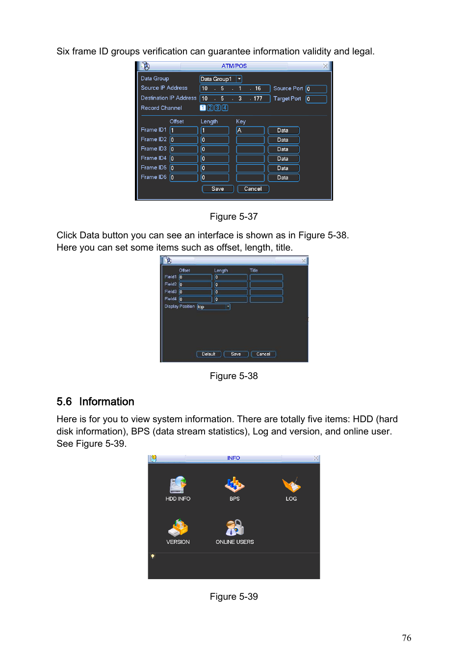 6 information, Information | IC Realtime Specialty: 4-CH H.264E CUBE REAL-TIME DVR with BUILT-IN 5.6 LCD User Manual | Page 76 / 134