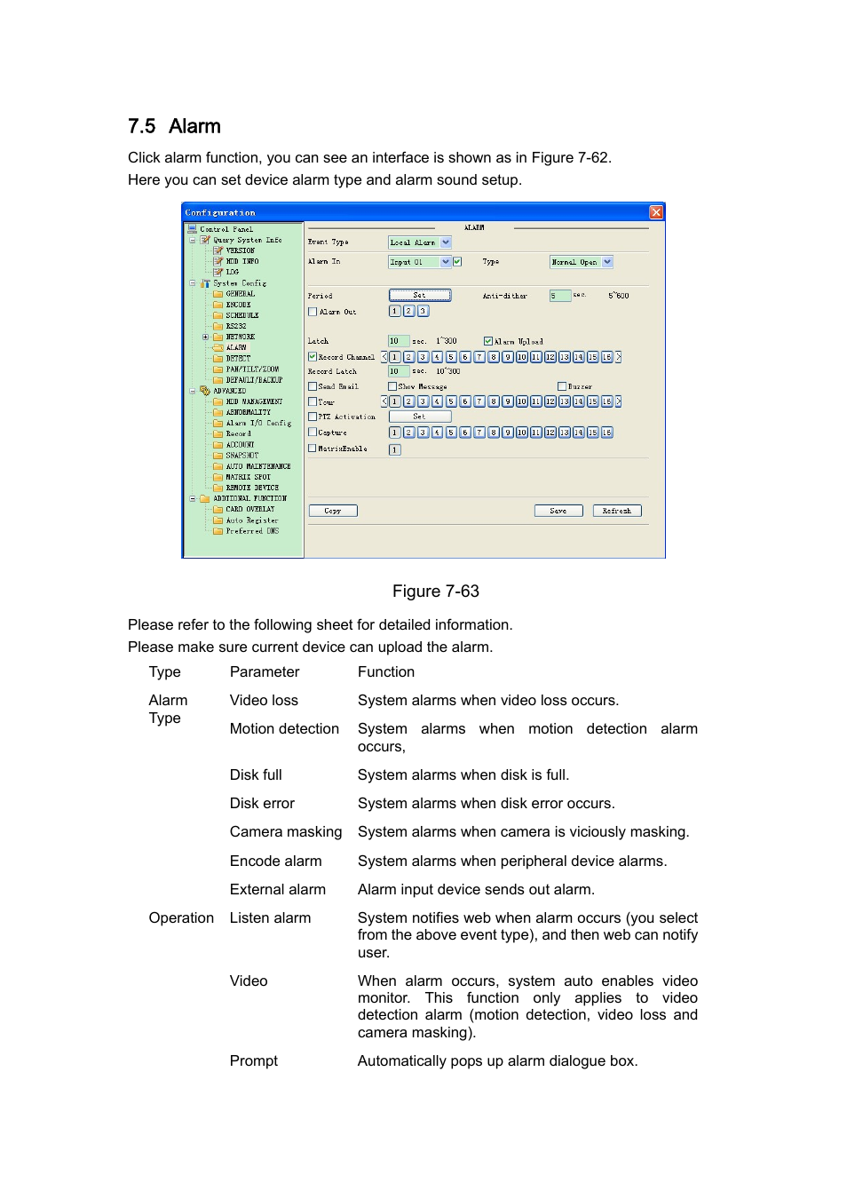 5 alarm | IC Realtime H.264E Hybrid DVRs 4/8/16-CH Analog + 4/8/16-CH IP User Manual | Page 148 / 174