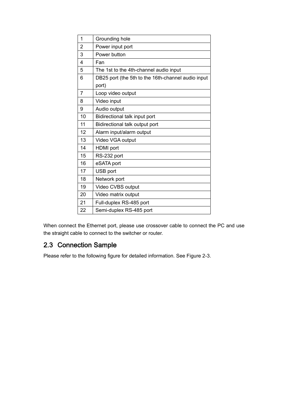 3 connection sample | IC Realtime H.264E Hybrid DVRs 4/8/16-CH Analog + 4/8/16-CH IP User Manual | Page 20 / 174