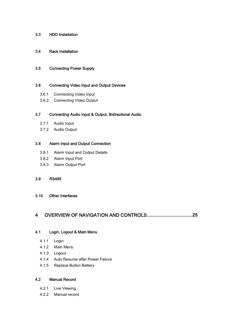 IC Realtime H.264E Hybrid DVRs 4/8/16-CH Analog + 4/8/16-CH IP User Manual | Page 3 / 174