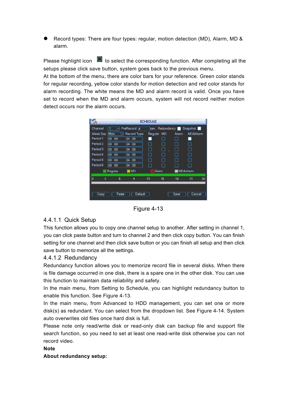 IC Realtime H.264E Hybrid DVRs 4/8/16-CH Analog + 4/8/16-CH IP User Manual | Page 44 / 174