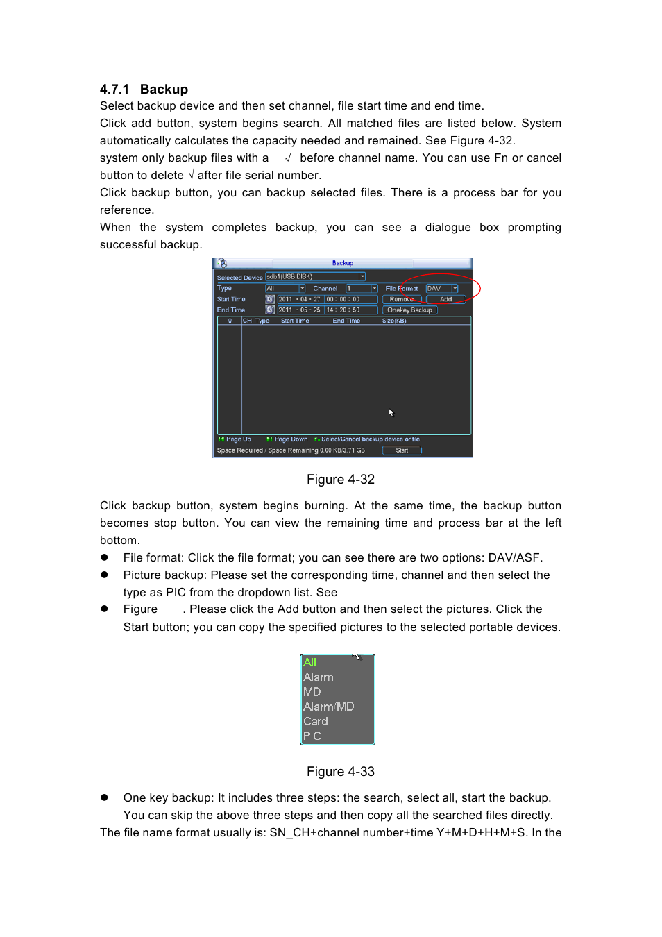 IC Realtime H.264E Hybrid DVRs 4/8/16-CH Analog + 4/8/16-CH IP User Manual | Page 55 / 174