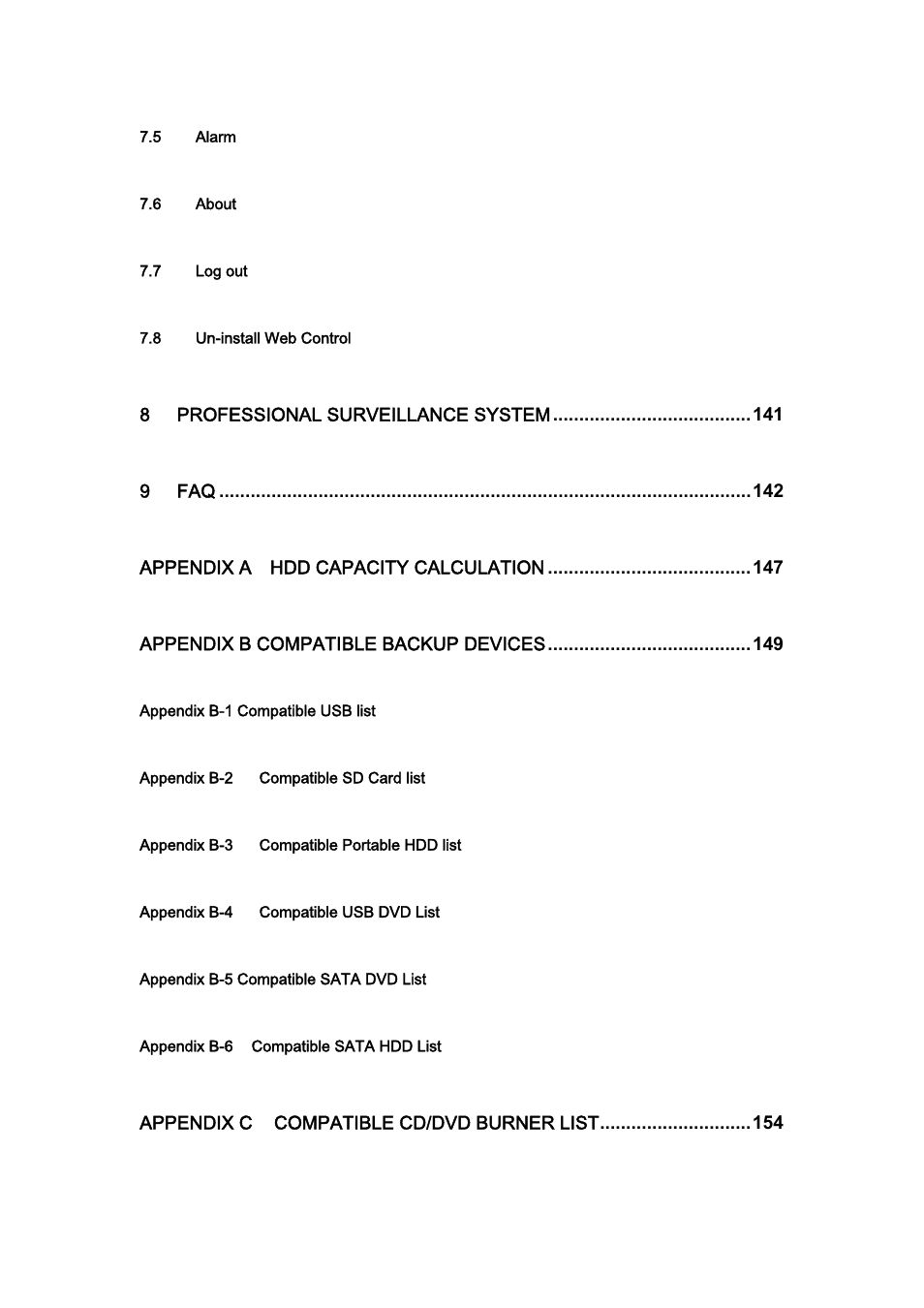 IC Realtime H.264E Hybrid DVRs 4/8/16-CH Analog + 4/8/16-CH IP User Manual | Page 7 / 174
