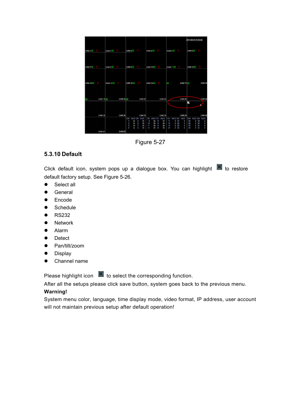 IC Realtime H.264E Hybrid DVRs 4/8/16-CH Analog + 4/8/16-CH IP User Manual | Page 79 / 174