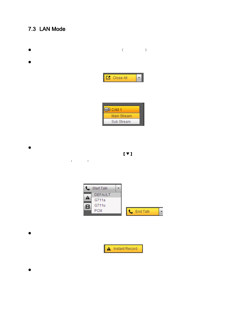 Lan mode, 3 lan mode | IC Realtime 4/8 All Channel 720P Mini 1U HD-AVS DVR User Manual | Page 105 / 173