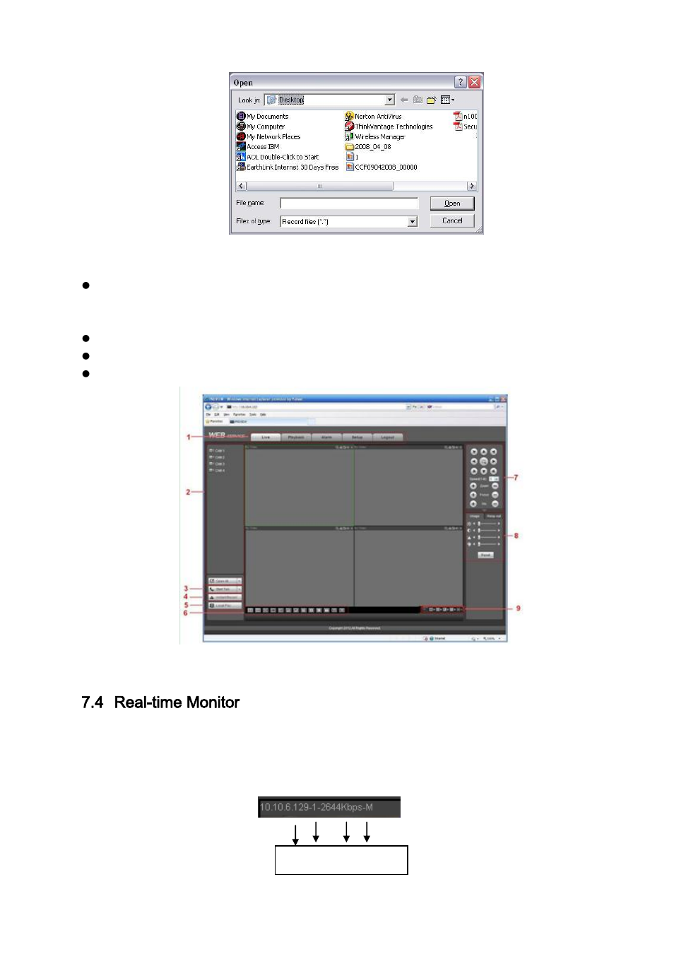 Real-time monitor, E figure 7-9, Ee figure | 4 real-time monitor | IC Realtime 4/8 All Channel 720P Mini 1U HD-AVS DVR User Manual | Page 106 / 173