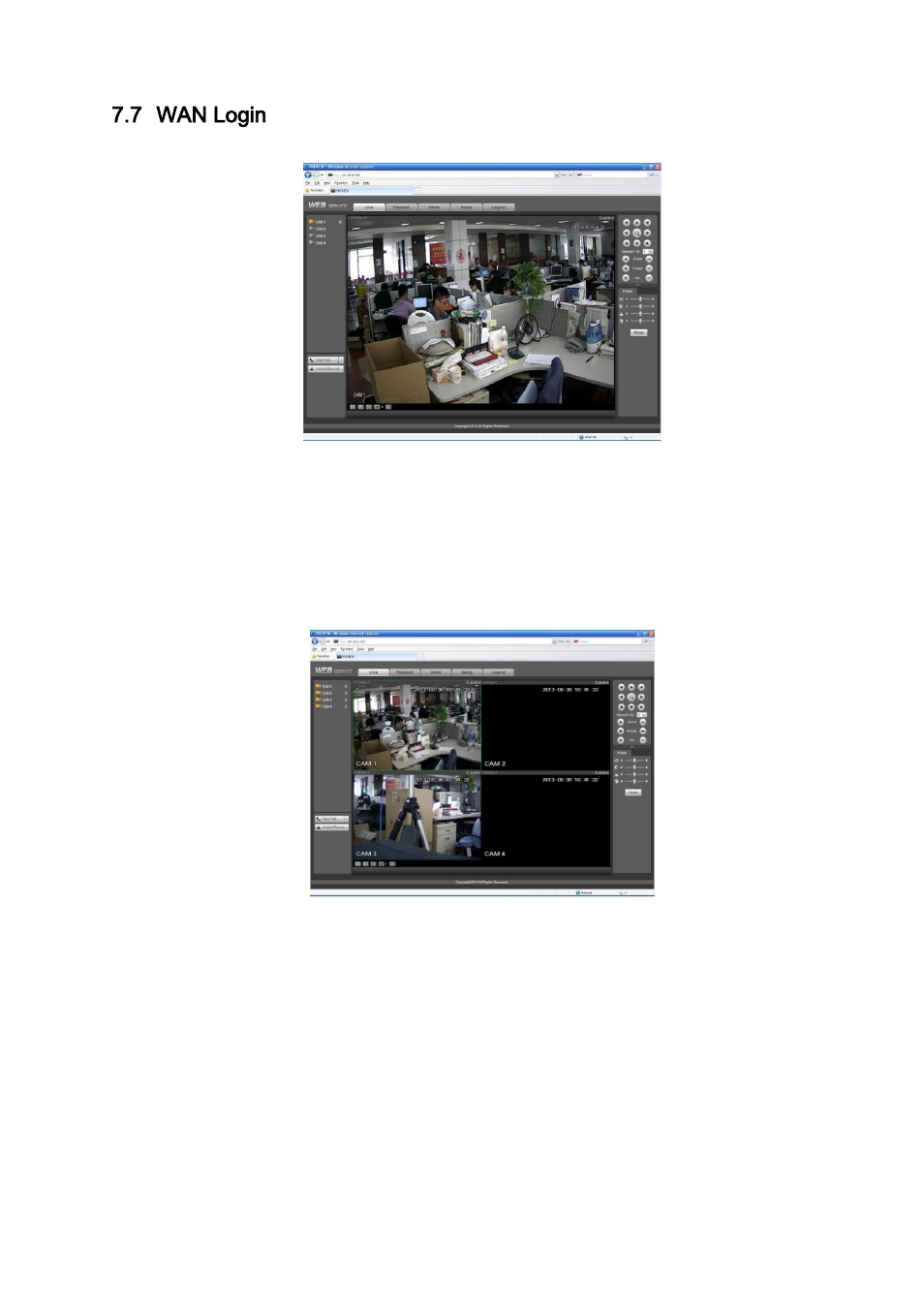 Wan login, 7 wan login | IC Realtime 4/8 All Channel 720P Mini 1U HD-AVS DVR User Manual | Page 109 / 173