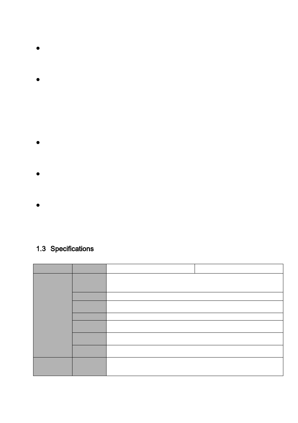 Specifications, 3 specifications | IC Realtime 4/8 All Channel 720P Mini 1U HD-AVS DVR User Manual | Page 11 / 173