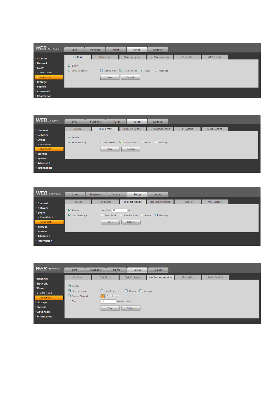 IC Realtime 4/8 All Channel 720P Mini 1U HD-AVS DVR User Manual | Page 134 / 173