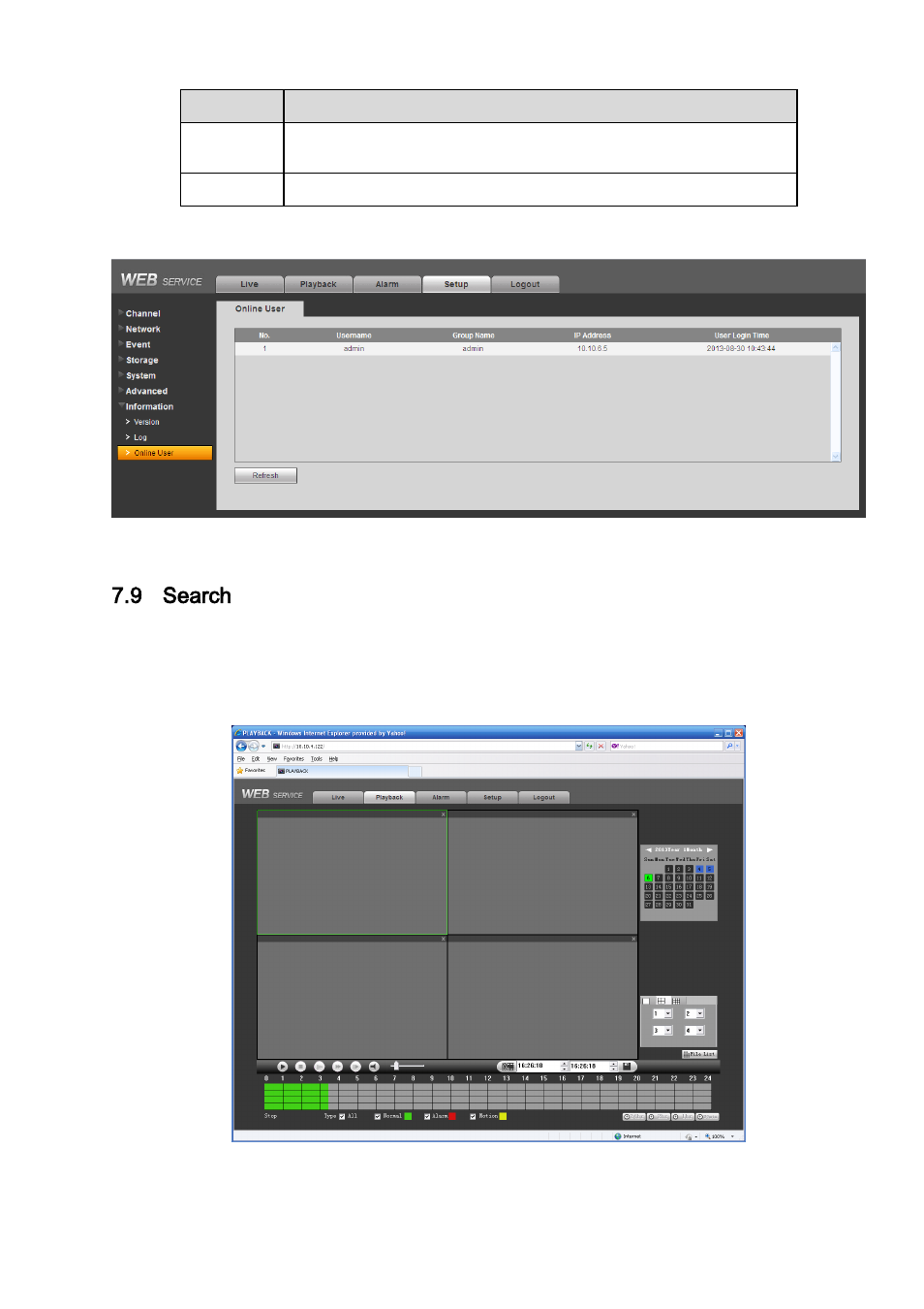 Search, 9 search | IC Realtime 4/8 All Channel 720P Mini 1U HD-AVS DVR User Manual | Page 152 / 173