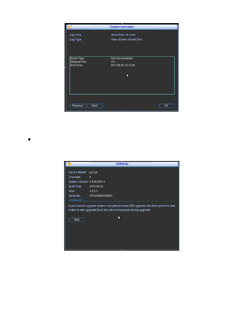 Version, Online users | IC Realtime 4/8 All Channel 720P Mini 1U HD-AVS DVR User Manual | Page 95 / 173