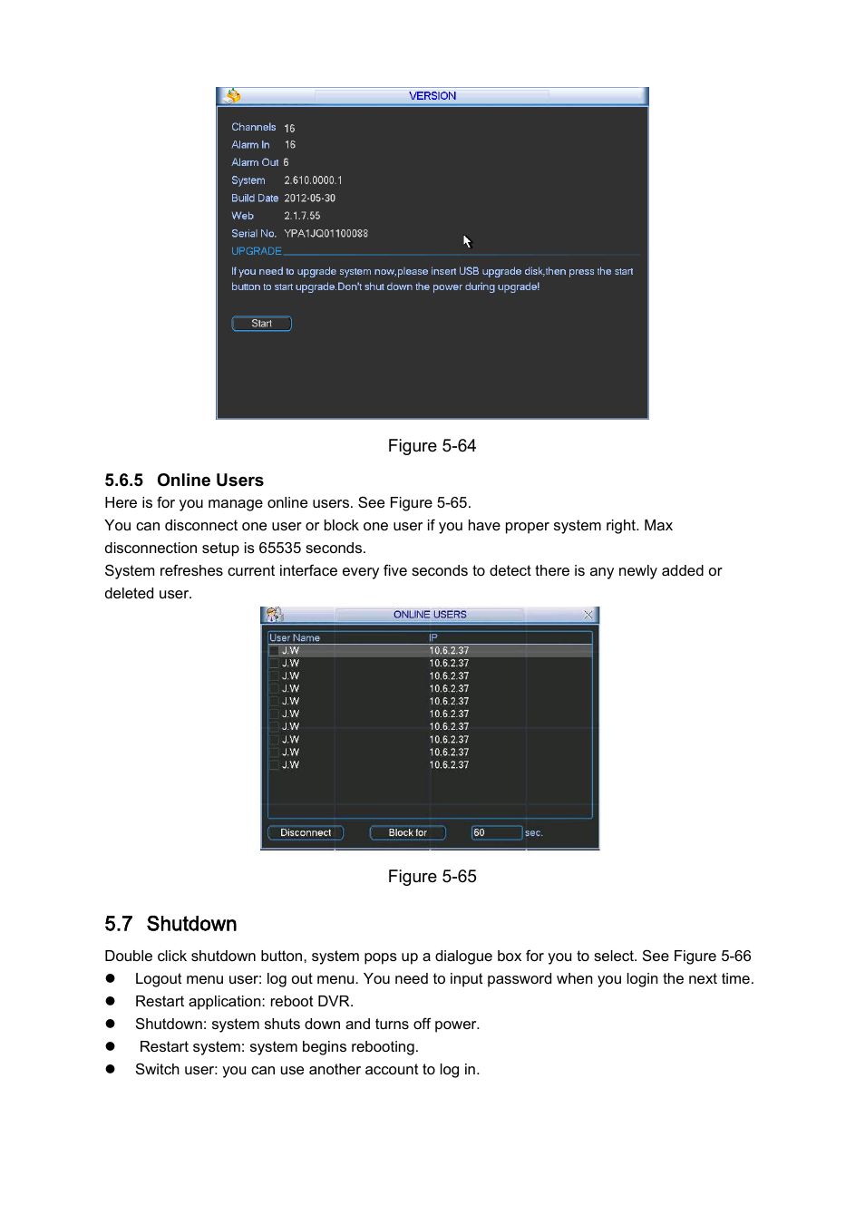 7 shutdown | IC Realtime 4/8 H.264E HD SDI High Definition DVR User Manual | Page 155 / 234