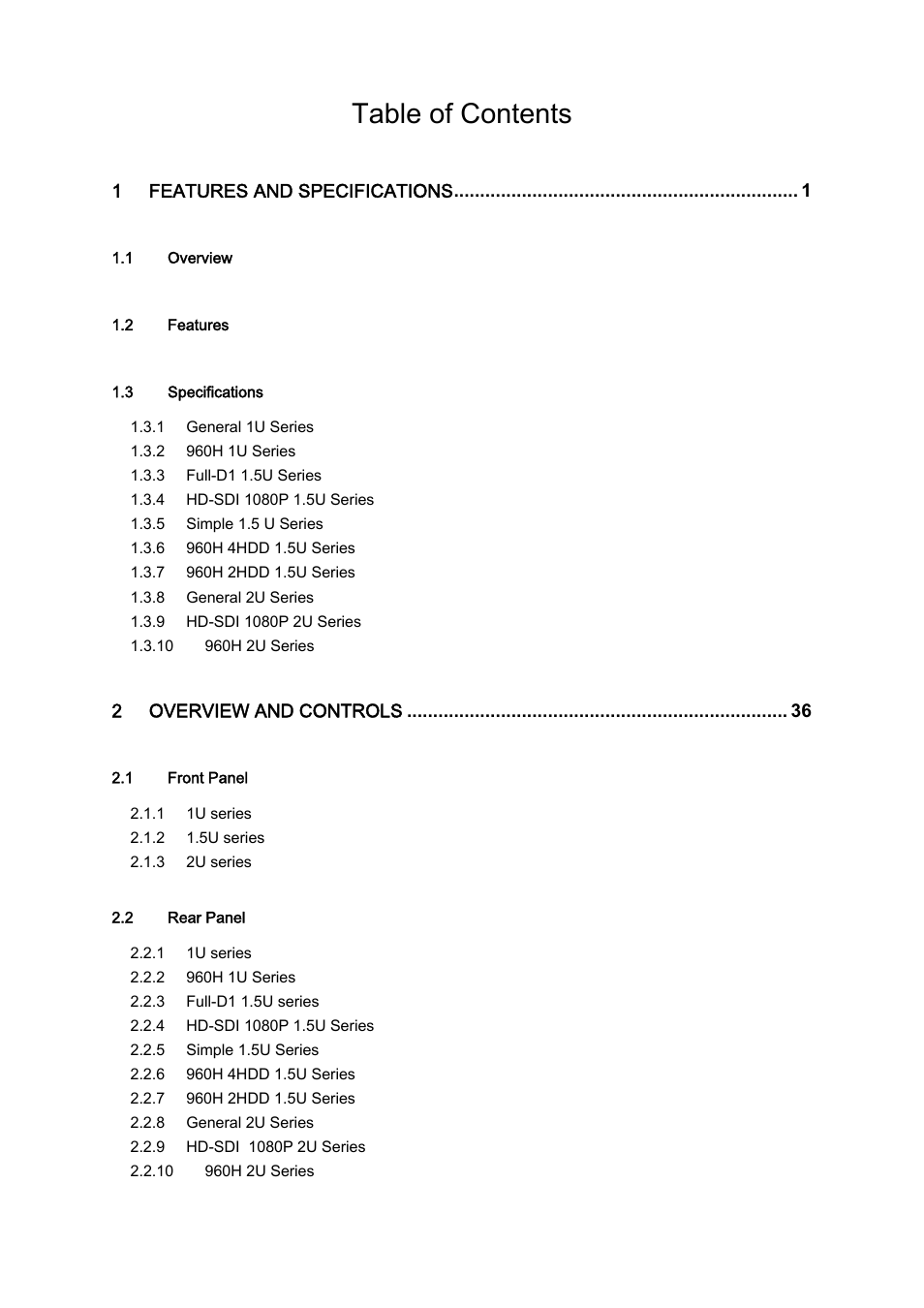 IC Realtime 4/8 H.264E HD SDI High Definition DVR User Manual | Page 2 / 234