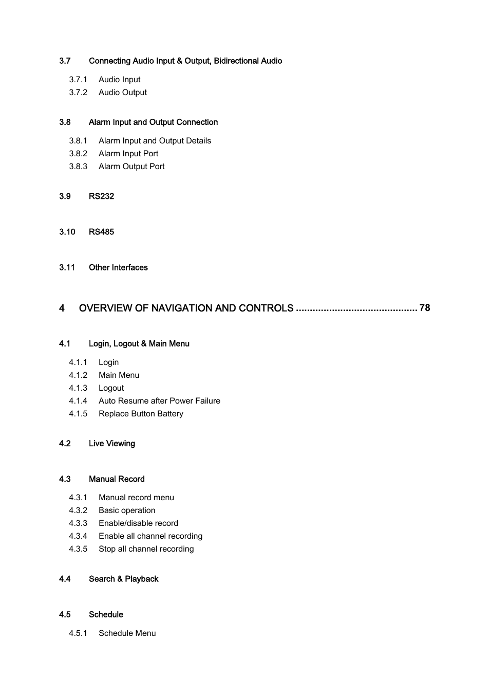 IC Realtime 4/8 H.264E HD SDI High Definition DVR User Manual | Page 4 / 234