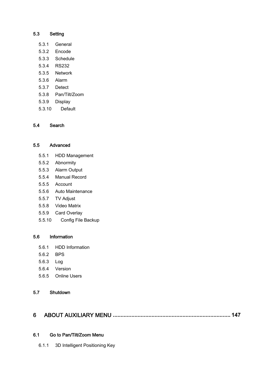IC Realtime 4/8 H.264E HD SDI High Definition DVR User Manual | Page 6 / 234