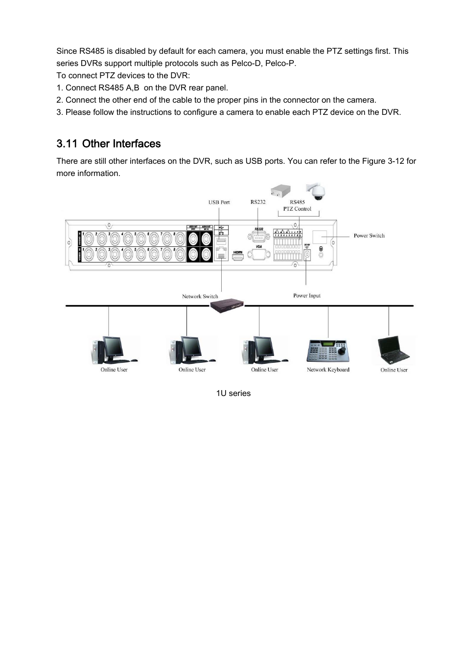 11 other interfaces | IC Realtime 4/8 H.264E HD SDI High Definition DVR User Manual | Page 86 / 234