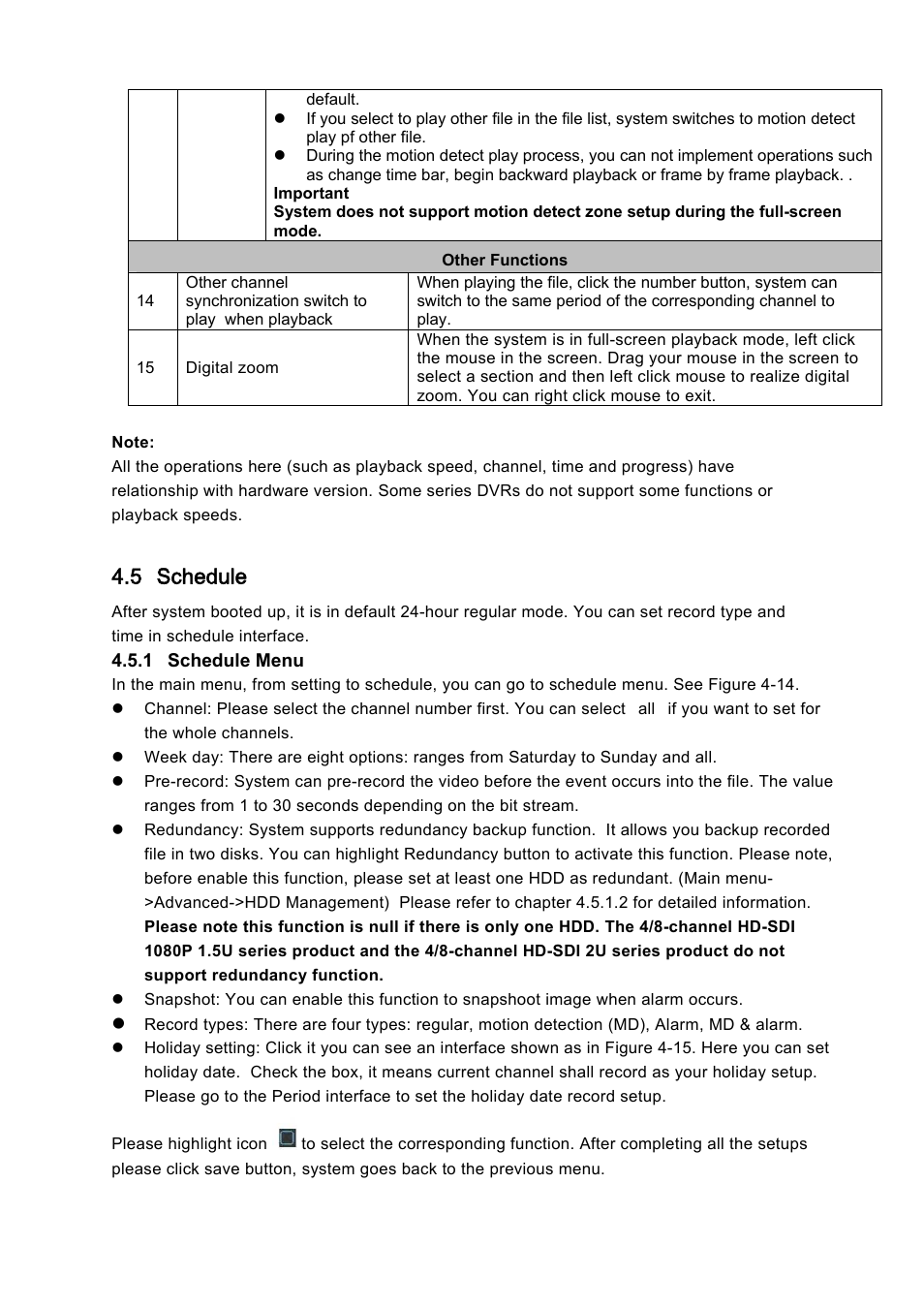 5 schedule | IC Realtime 4/8 H.264E HD SDI High Definition DVR User Manual | Page 97 / 234