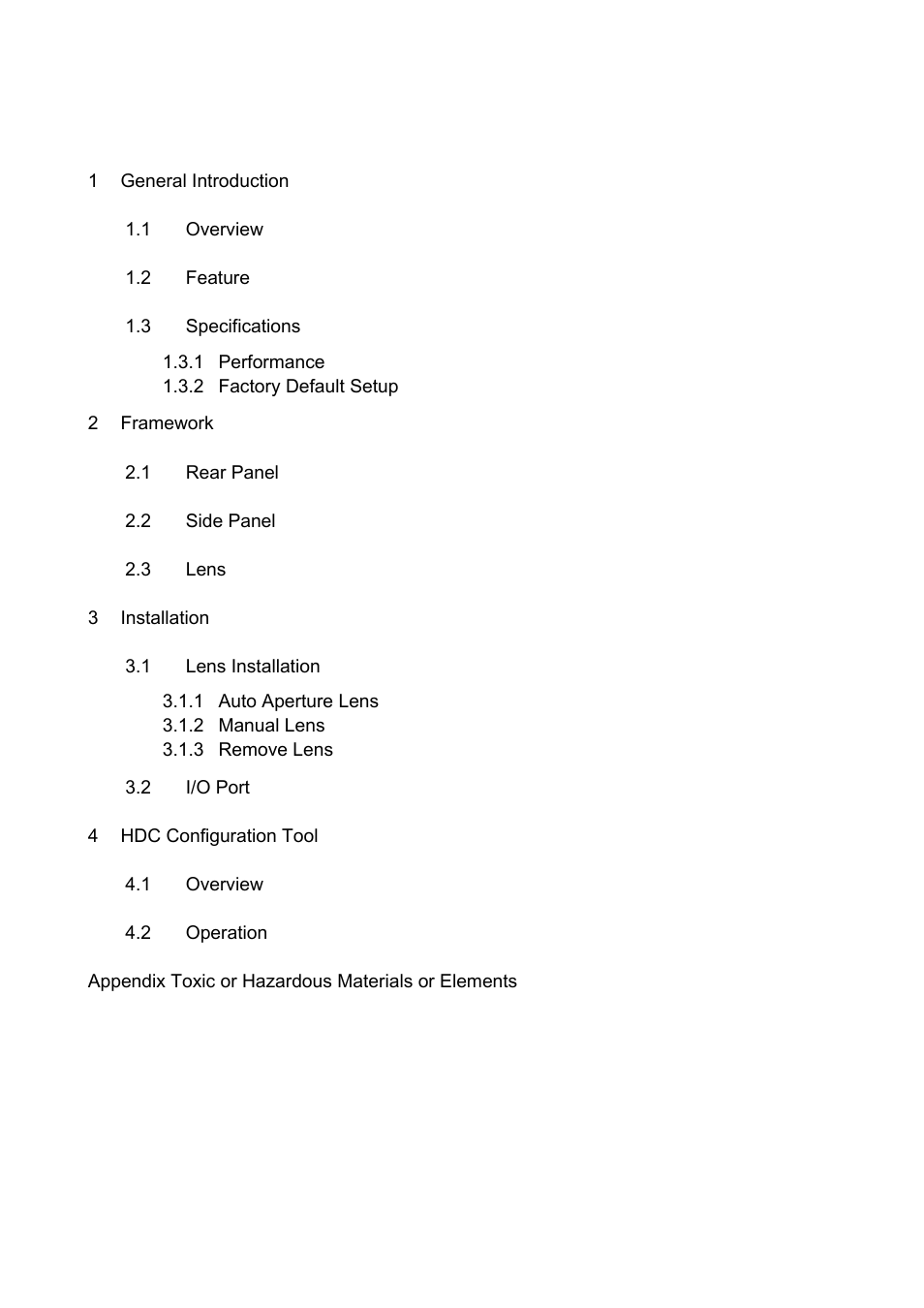 IC Realtime HD-SDI High performance processor camera User Manual | Page 5 / 19