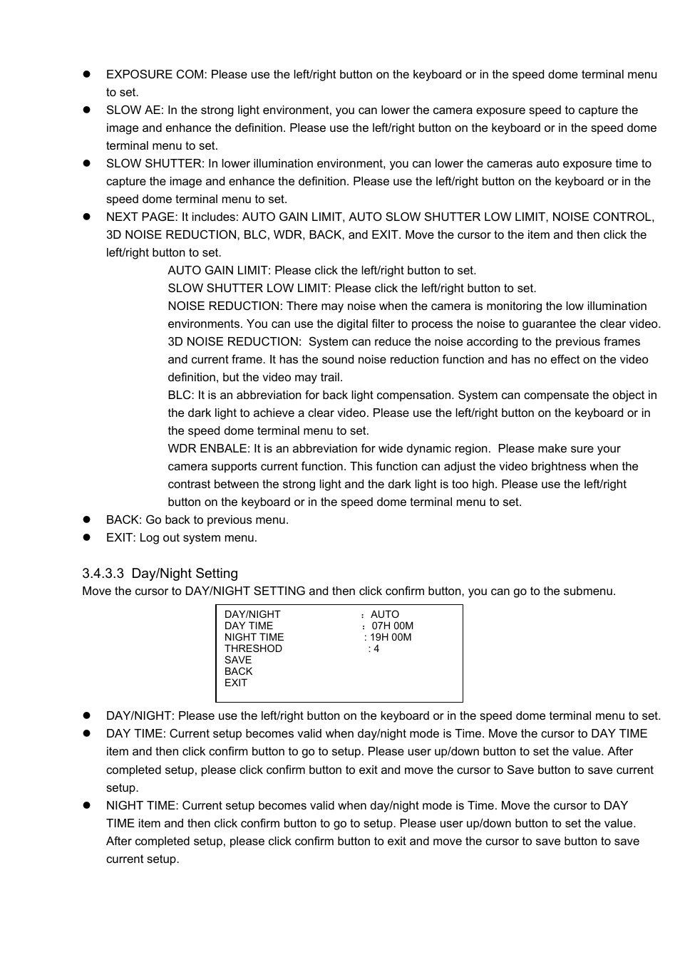 IC Realtime 1080P (Full HD over coax) HD-SDI / HDcctv 20x Optical PTZ User Manual | Page 19 / 37