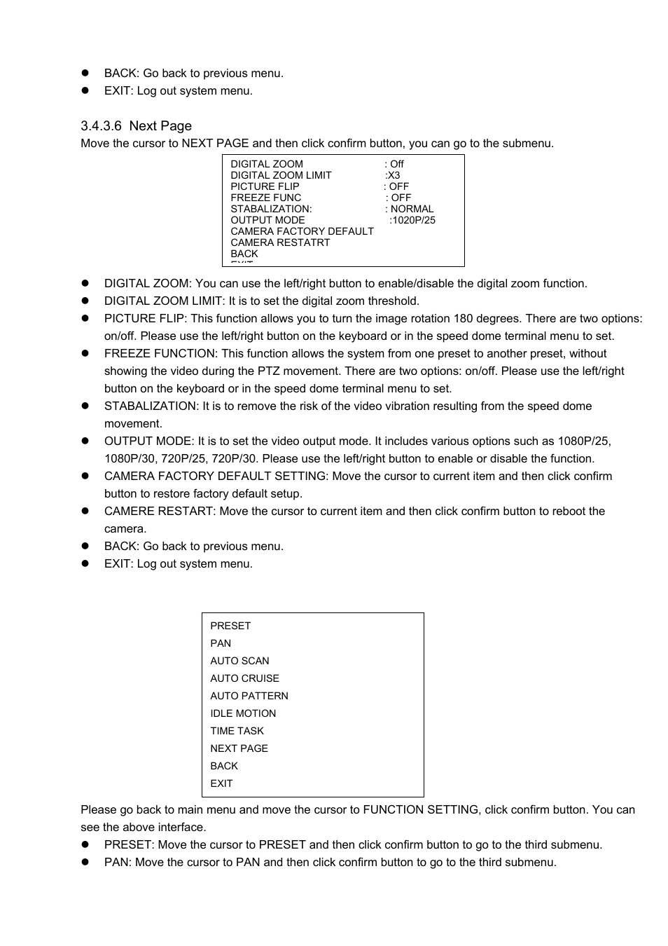 IC Realtime 1080P (Full HD over coax) HD-SDI / HDcctv 20x Optical PTZ User Manual | Page 21 / 37