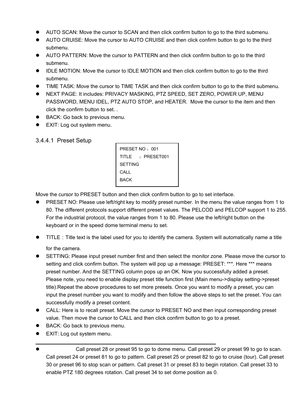 IC Realtime 1080P (Full HD over coax) HD-SDI / HDcctv 20x Optical PTZ User Manual | Page 22 / 37