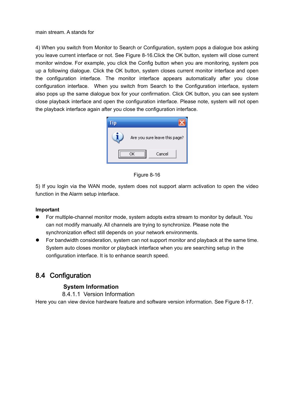 4 configuration | IC Realtime 4/8/16/32 Channel 2U Network Video Recorder User Manual | Page 105 / 161