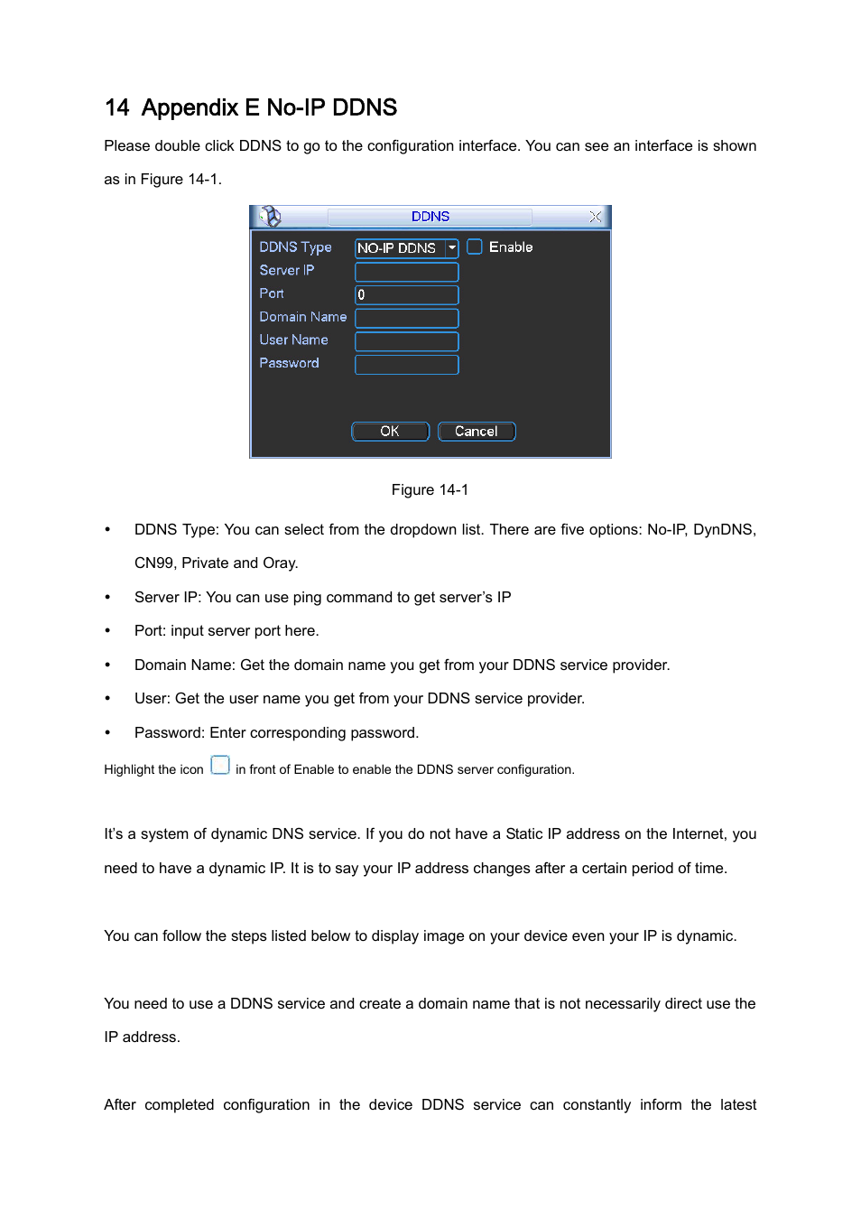 14 appendix e no-ip ddns | IC Realtime 4/8/16/32 Channel 2U Network Video Recorder User Manual | Page 154 / 161