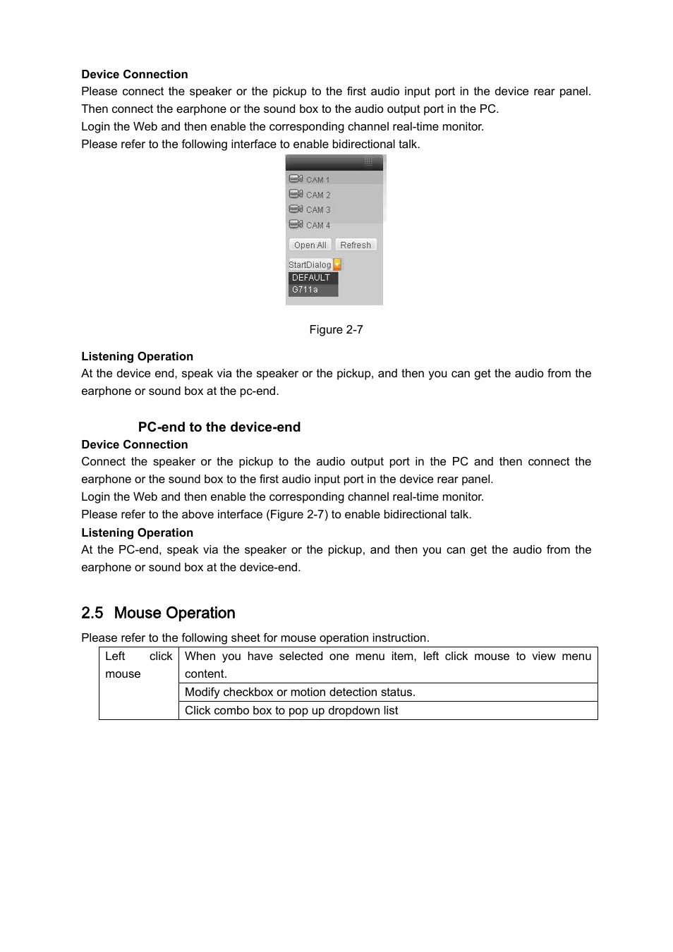 5 mouse operation | IC Realtime 4/8/16/32 Channel 2U Network Video Recorder User Manual | Page 27 / 161