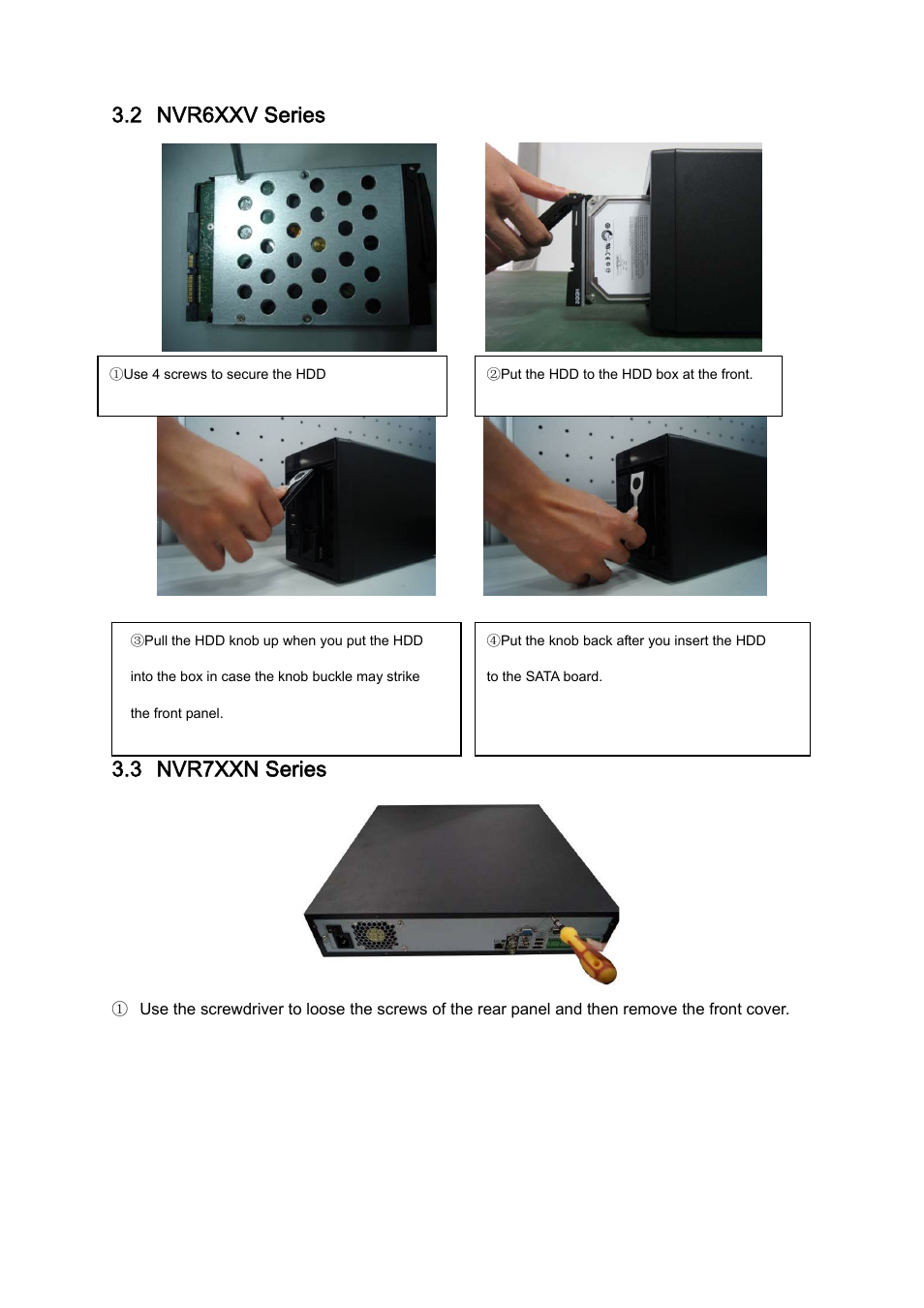 2 nvr6xxv series, 3 nvr7xxn series | IC Realtime 4/8/16/32 Channel 2U Network Video Recorder User Manual | Page 30 / 161