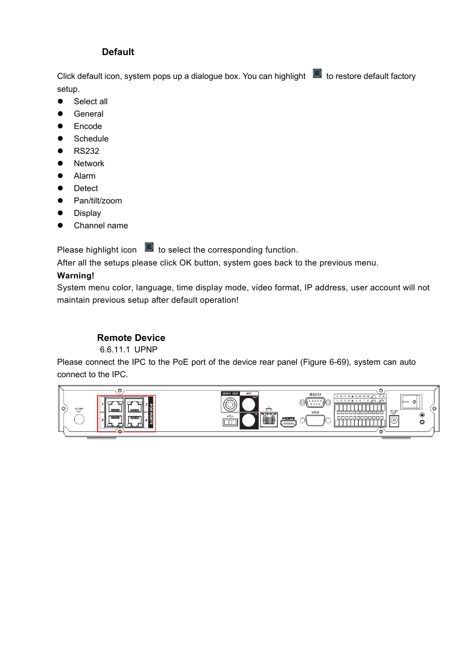 IC Realtime 4/8/16/32 Channel 2U Network Video Recorder User Manual | Page 76 / 161