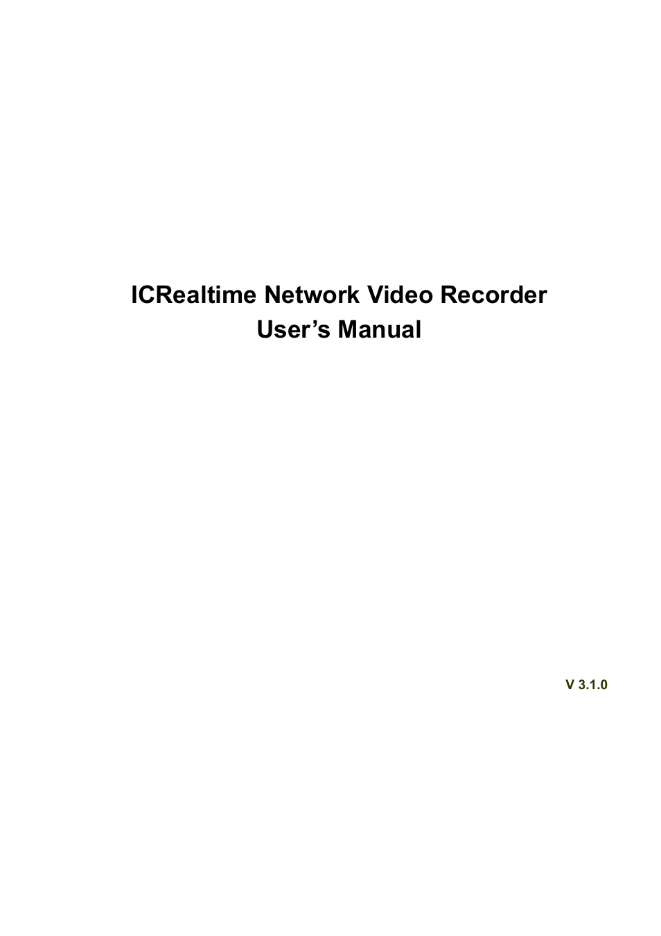 IC Realtime 4/8/16/32 Channel 1U PoE Network Video Recorder User Manual | 164 pages