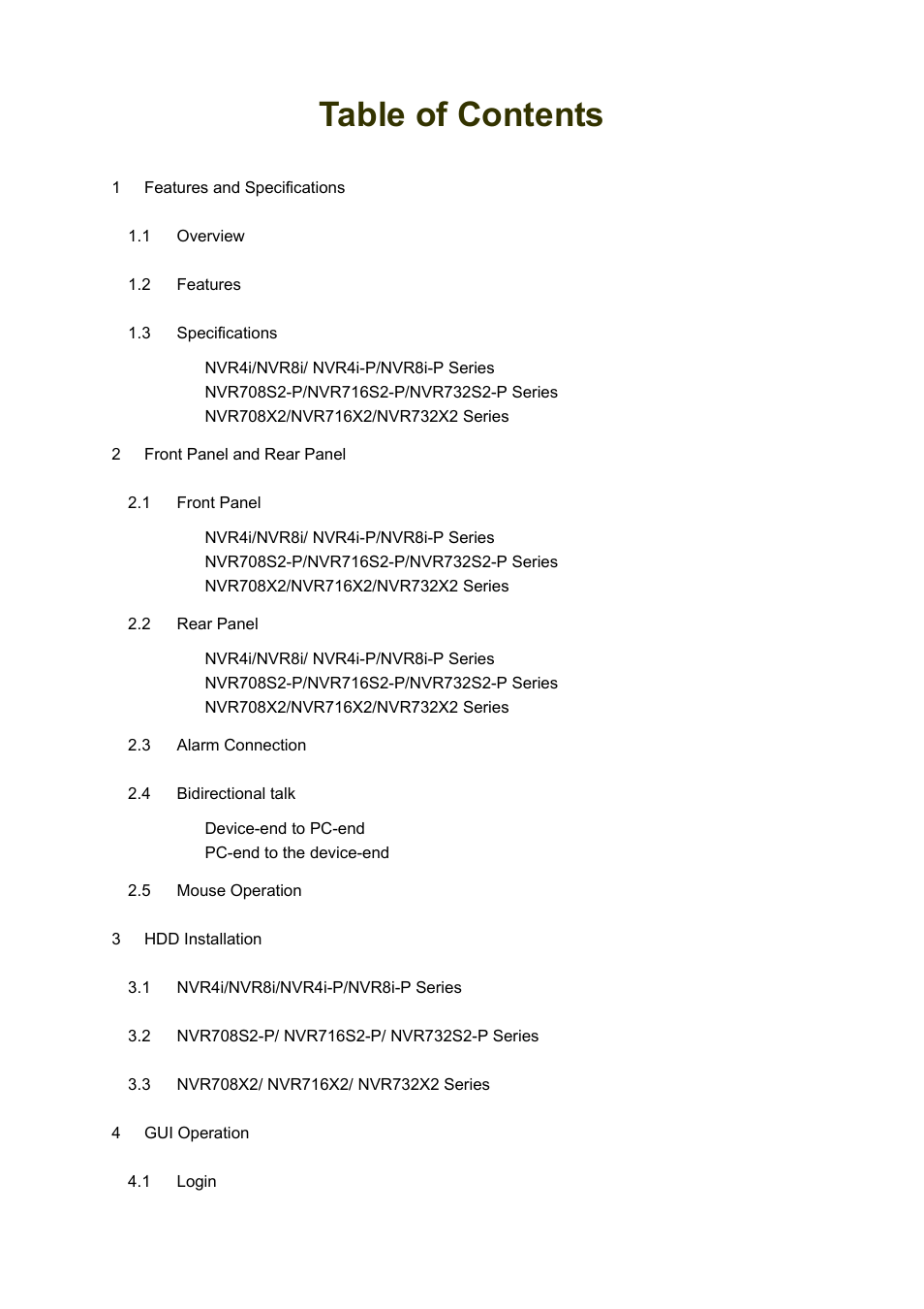 IC Realtime 4/8/16/32 Channel 1U PoE Network Video Recorder User Manual | Page 2 / 164
