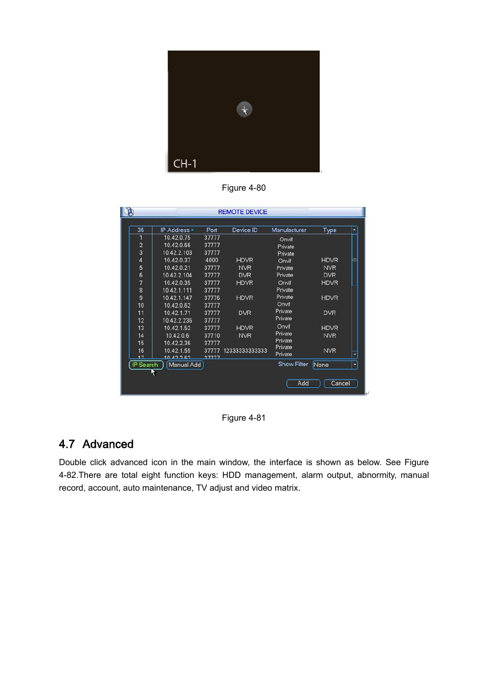 7 advanced | IC Realtime 4/8/16/32 Channel 1U PoE Network Video Recorder User Manual | Page 84 / 164