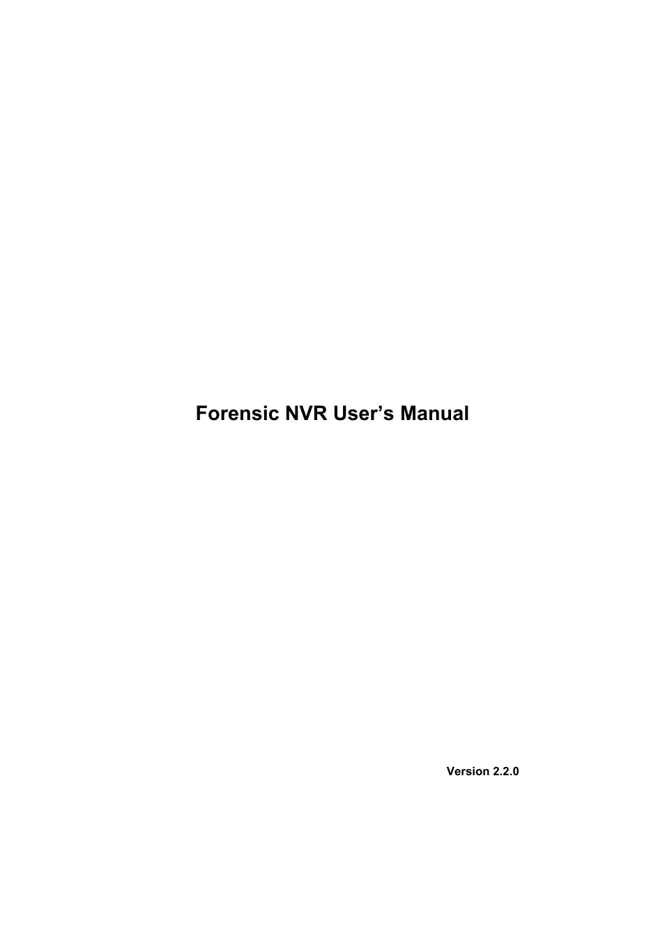 IC Realtime 4 Channel Forensic Network Video Recorder User Manual | 169 pages