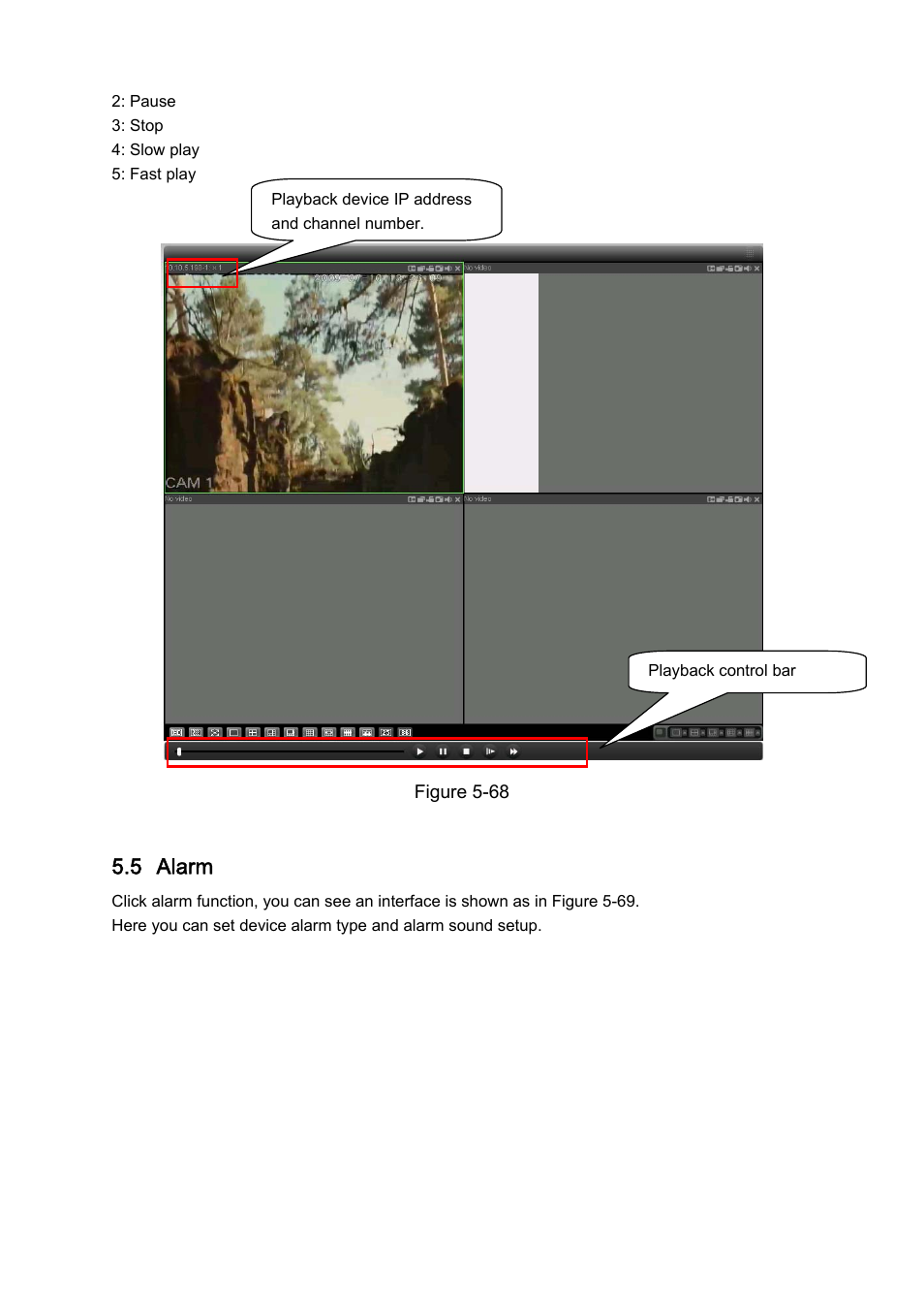 5 alarm | IC Realtime 4 Channel Forensic Network Video Recorder User Manual | Page 144 / 169