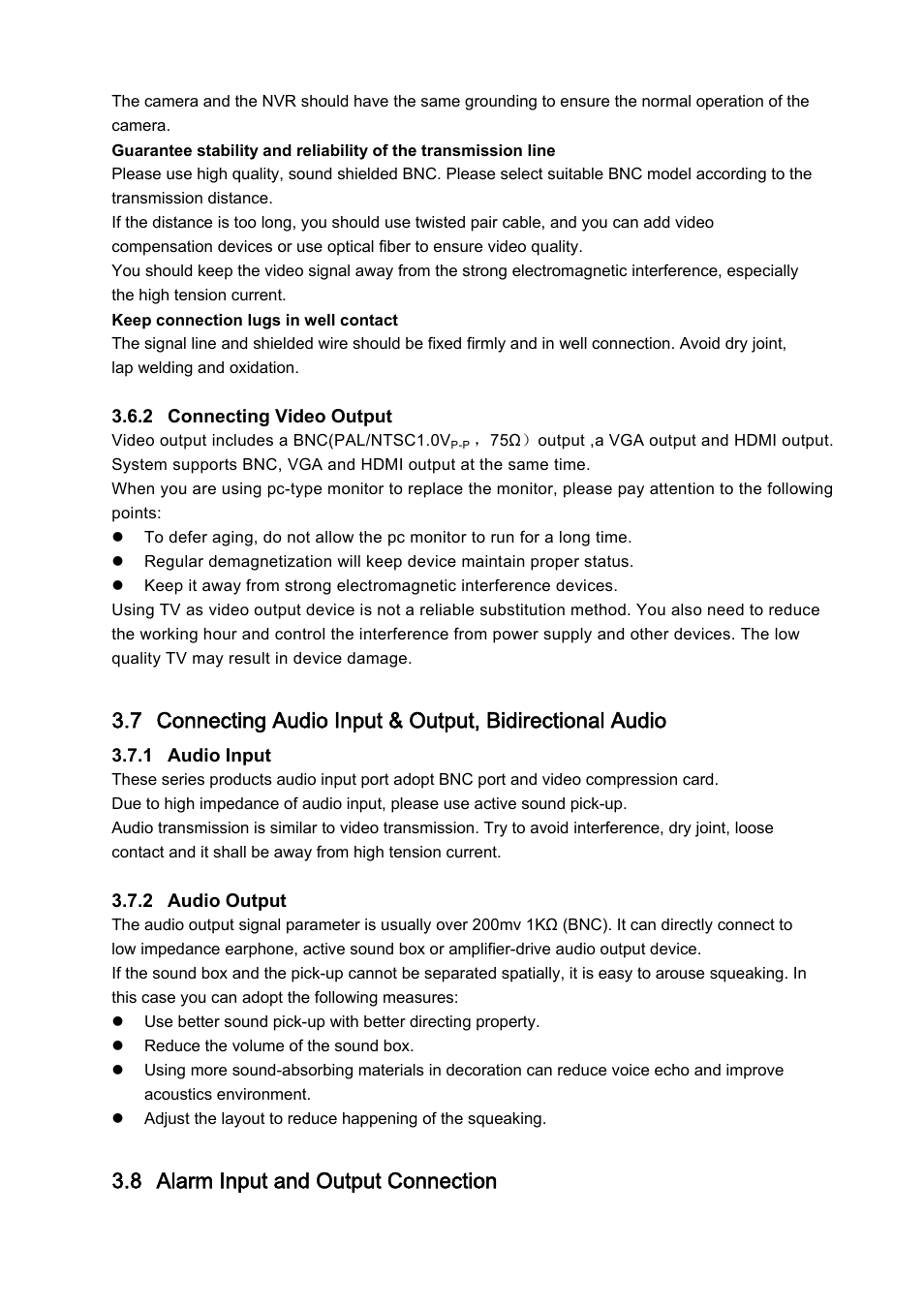8 alarm input and output connection | IC Realtime 4 Channel Forensic Network Video Recorder User Manual | Page 24 / 169