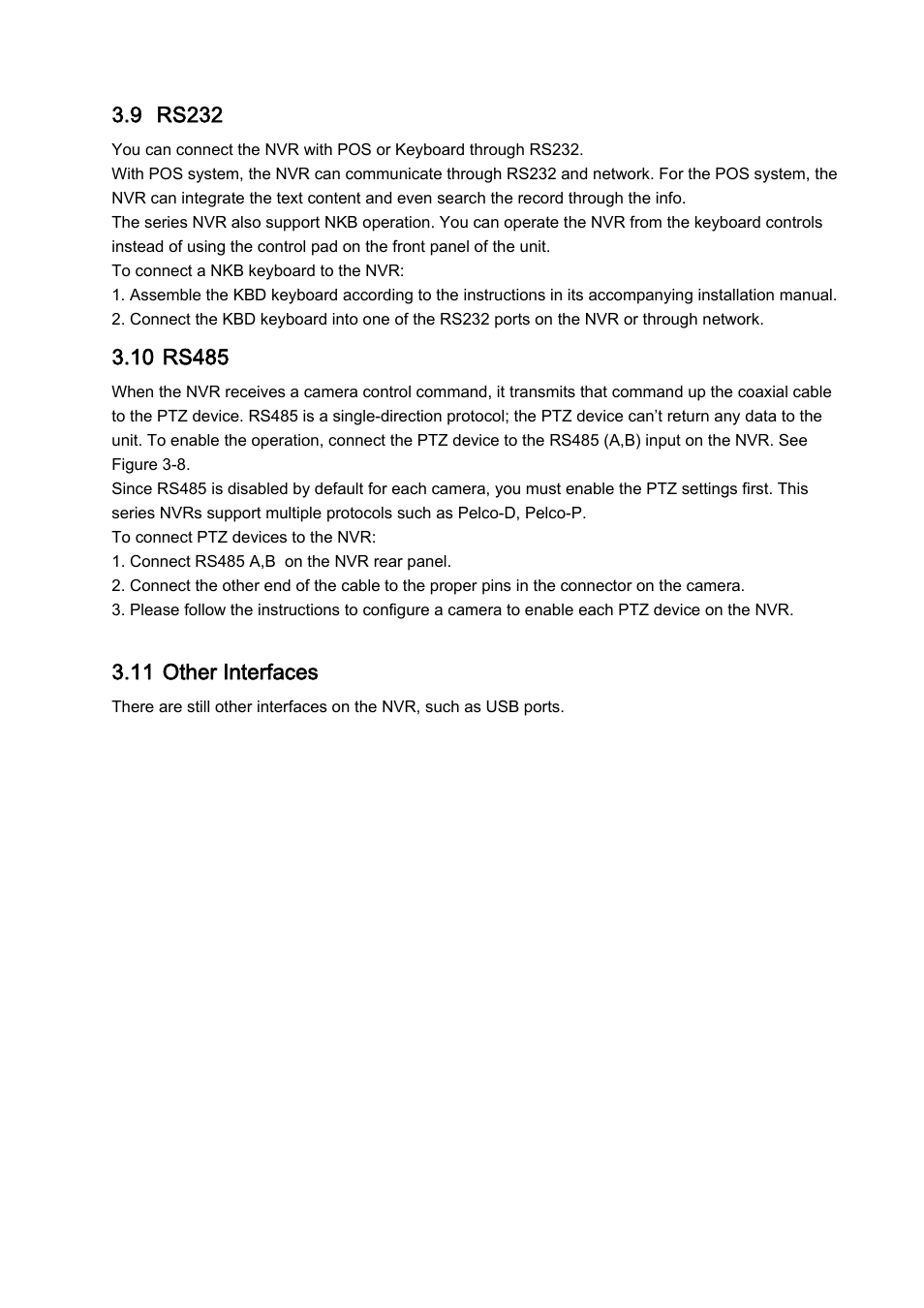 9 rs232, 11 other interfaces | IC Realtime 4 Channel Forensic Network Video Recorder User Manual | Page 27 / 169