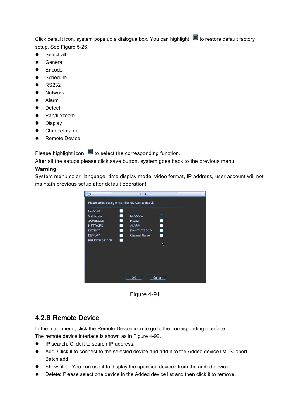 6 remote device | IC Realtime 4 Channel Forensic Network Video Recorder User Manual | Page 83 / 169