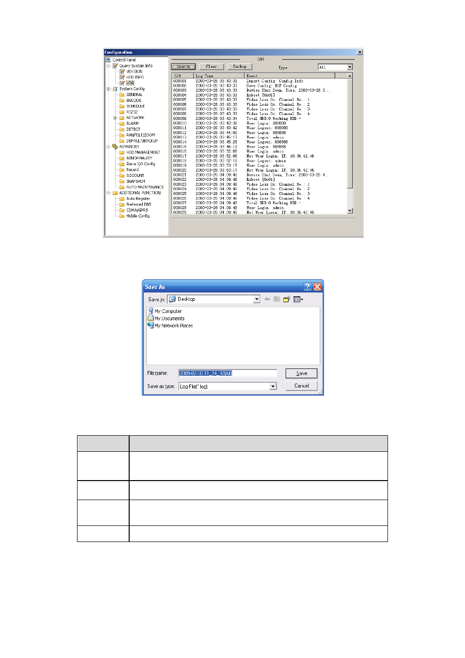 System configuration | IC Realtime 1/2/4 Channel H.264 Network Video Server User Manual | Page 47 / 100