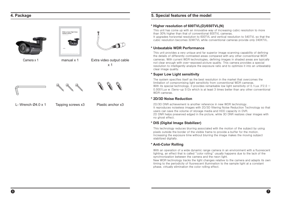 IC Realtime 690HTVL I-Sniper PIXIM DPS WideLux IR Bullet Camera (EL2000) User Manual | Page 4 / 16