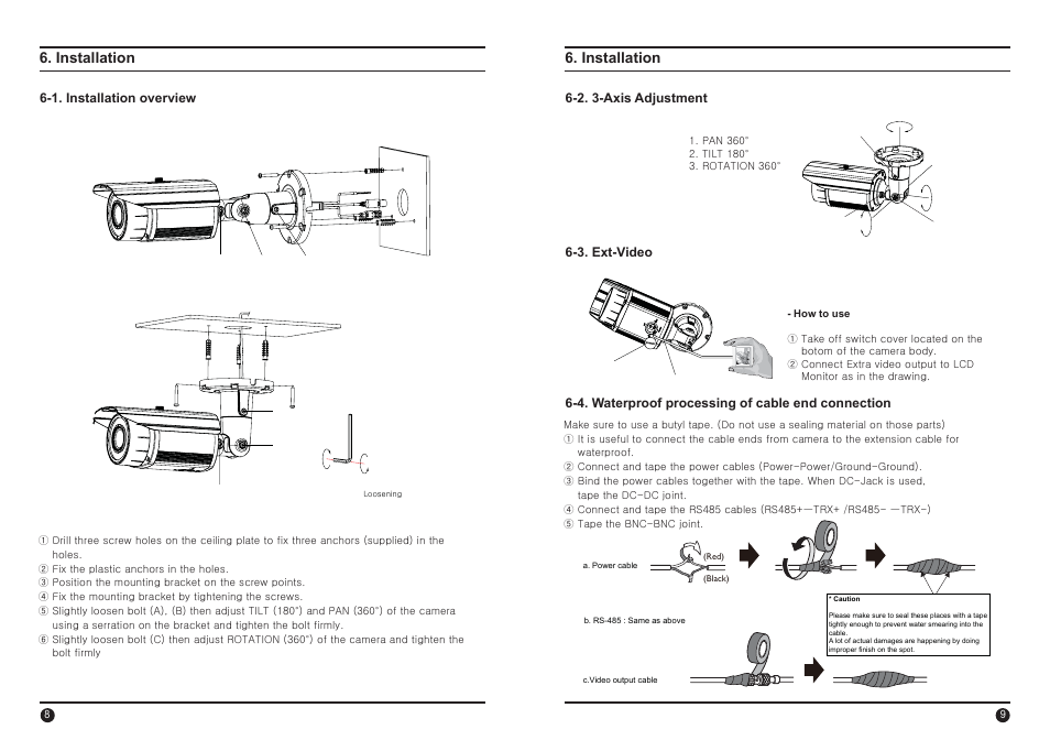 Installation | IC Realtime 690HTVL I-Sniper PIXIM DPS WideLux IR Bullet Camera (EL2000) User Manual | Page 5 / 16